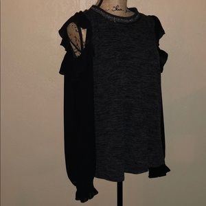 Black and grey sweater